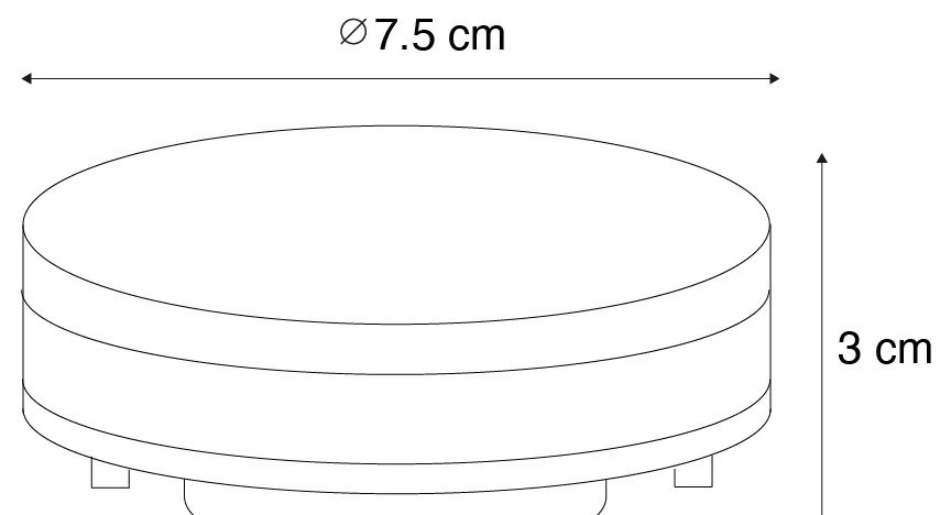 Set van 5 GX53 dim to warm LED lampen 7W 750 lm 2700K-4000K