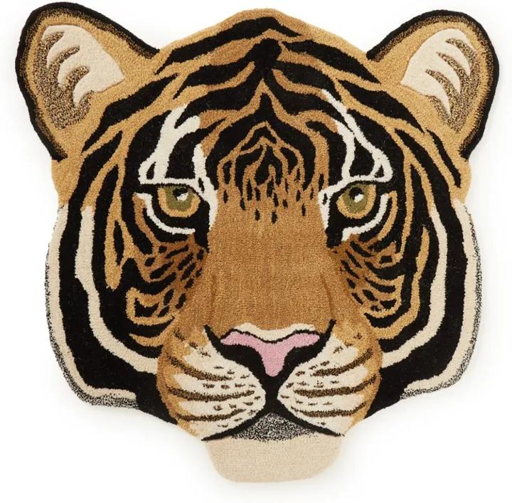 Doing Goods Rajah Tiger Head vloerkleed 101 x 100 cm