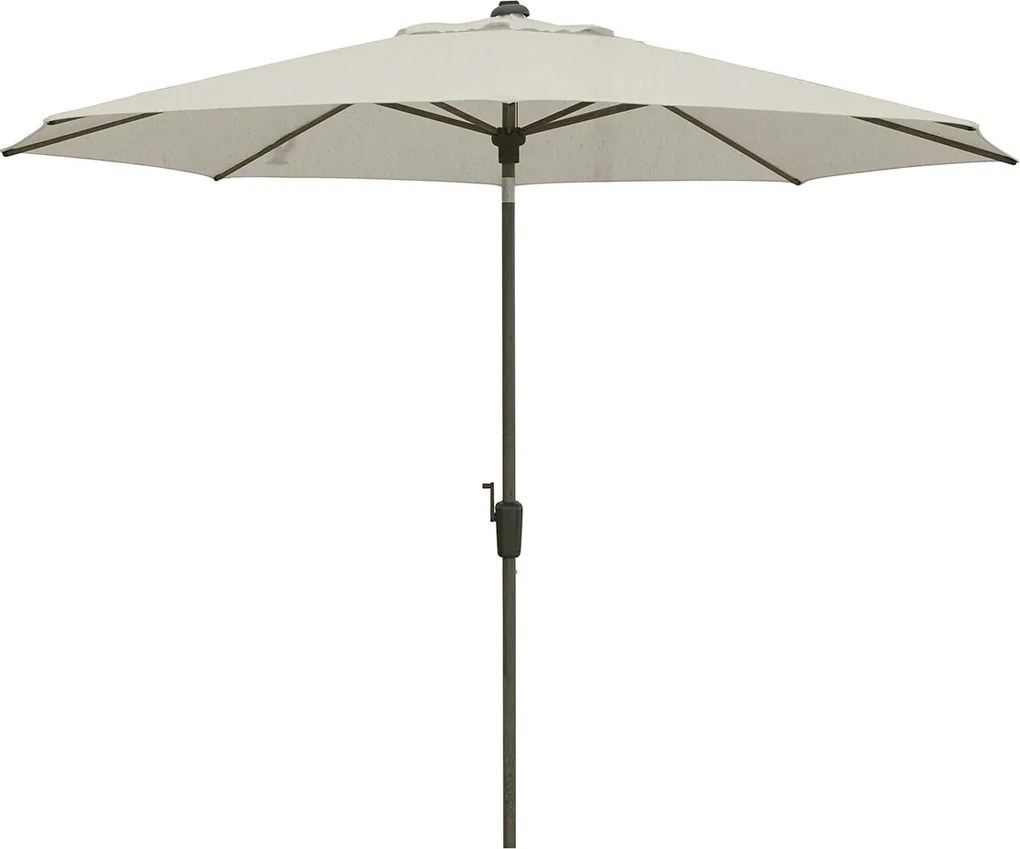 Madison Lisbon stokparasol Ø300 cm automatisch - mellow champagne olefin - chesnut kleurig frame