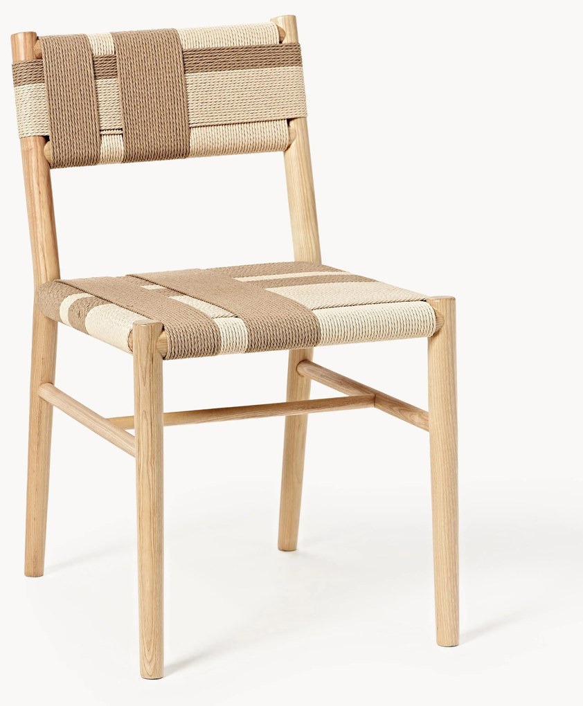 Houten stoel Mani van essenhout