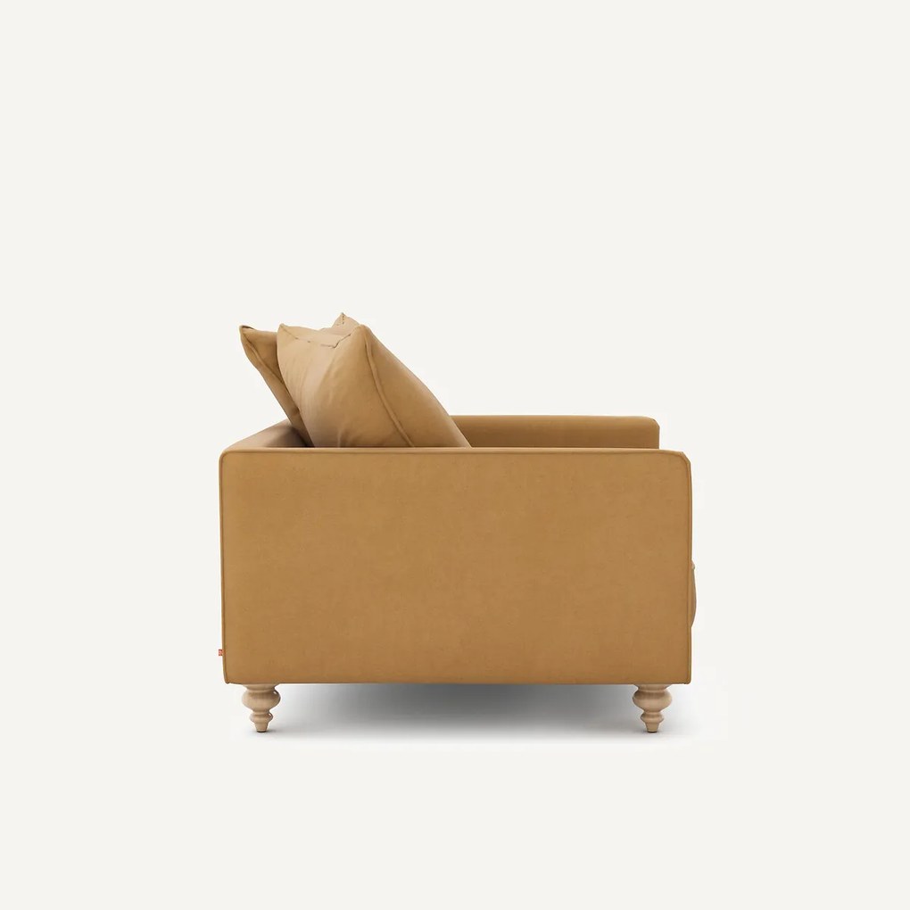 Linnen fluwelen fauteuil, LAZARE