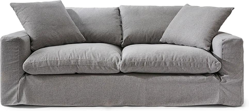 Rivièra Maison - Residenza Sofa 3,5 Seater, oxford weave, steel grey - Kleur: grijs