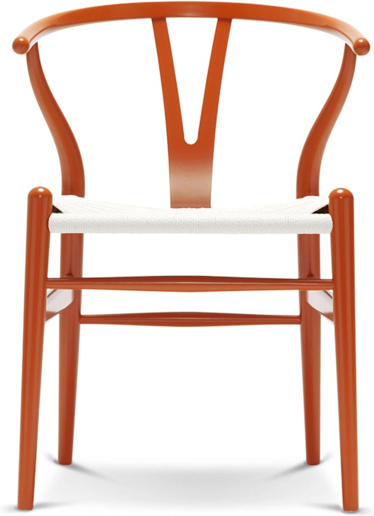 Carl Hansen & Son CH24 Wishbone stoel Colours White Orange Red