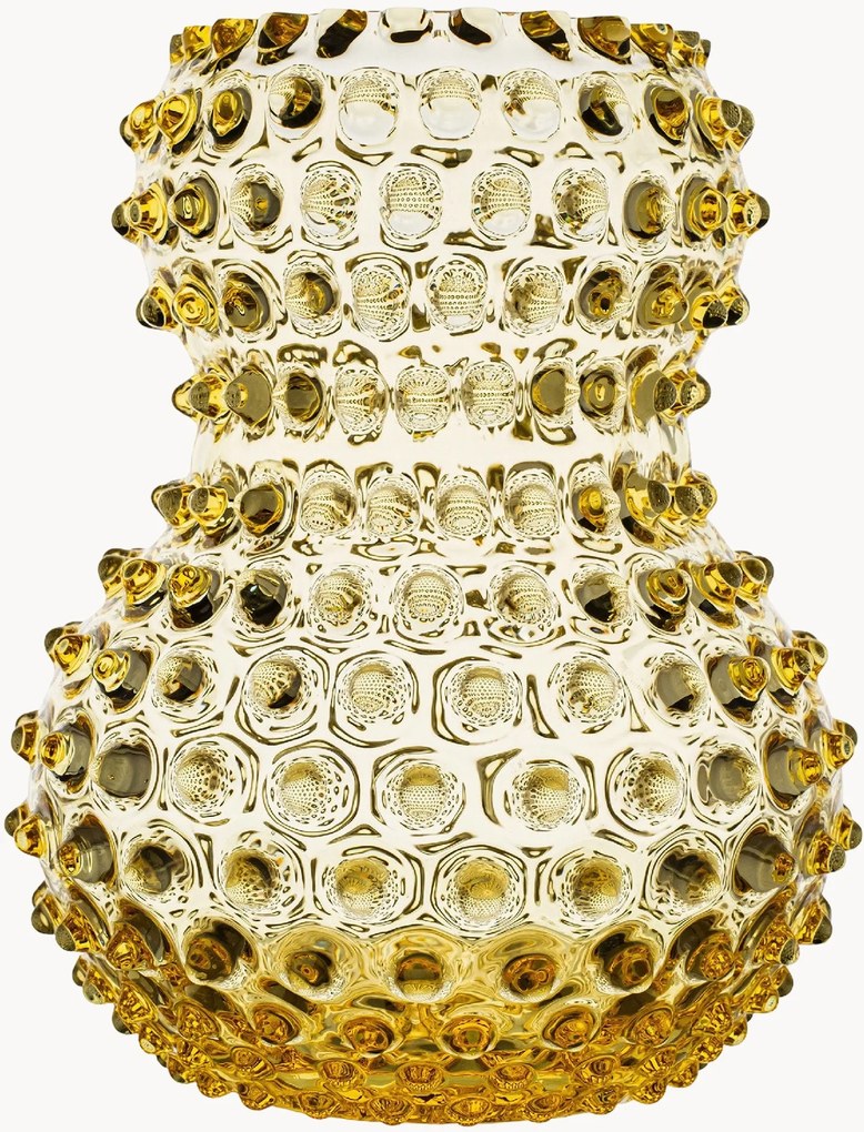 Mondgeblazen vaas Hobnail Birdie, H 13 cm