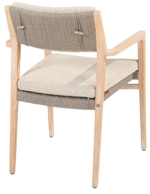 4 Seasons Outdoor Julia stapelbare tuinstoel SALE Tuinstoel beige weerbestendig
