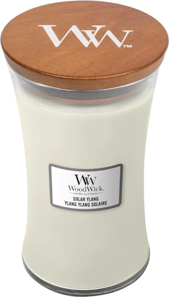WoodWick geurkaars - Large Hourglass - Solar Ylang