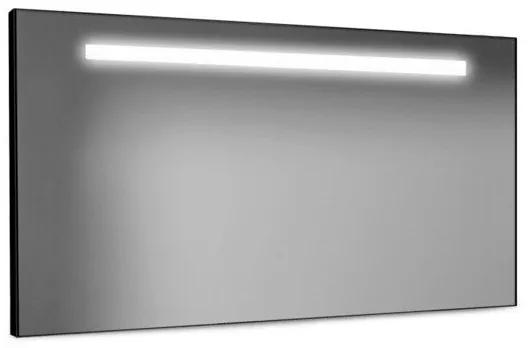 Looox Black line Spiegel met LED verlichting 140x60cm zwart spbl1400600b