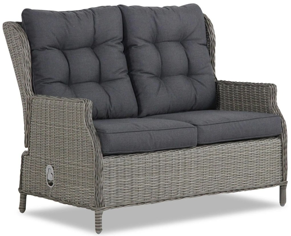 Stoel en Bank Loungeset 4 personen Wicker Grijs Garden Collections New Castle