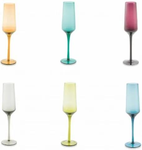 Happyhour Champagneglazen - Flutes - Glas - 6 stuks - 240 ml