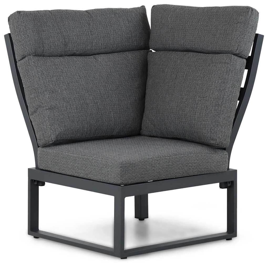 Hoek loungeset 6 personen Aluminium/teak Grijs Lifestyle Garden Furniture Marseille