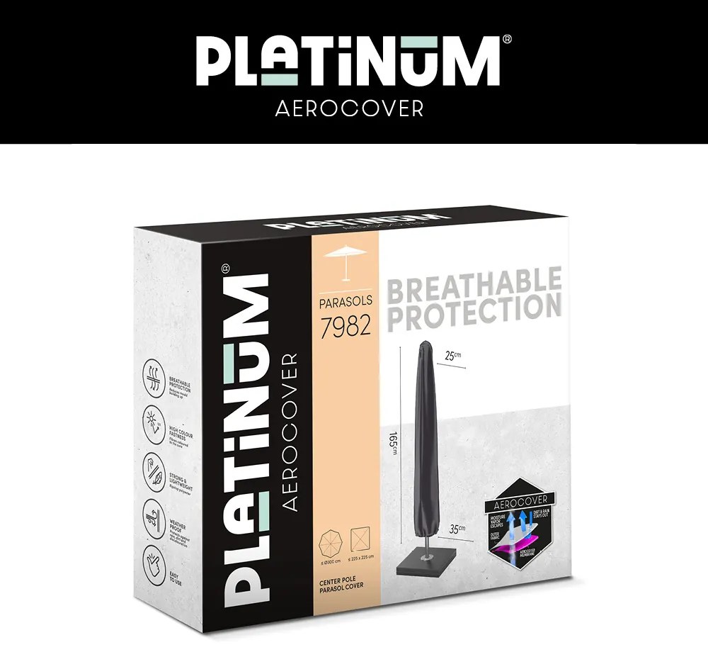 Platinum AeroCover Parasolhoes middenstokparasol H165x25/35