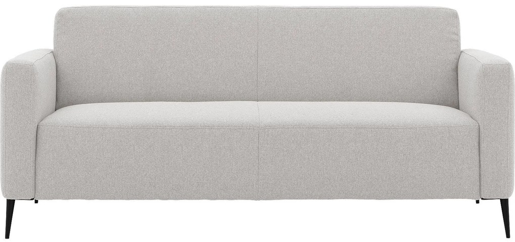 Goossens  Key West lichtgrijs, stof, 3-zits, modern design