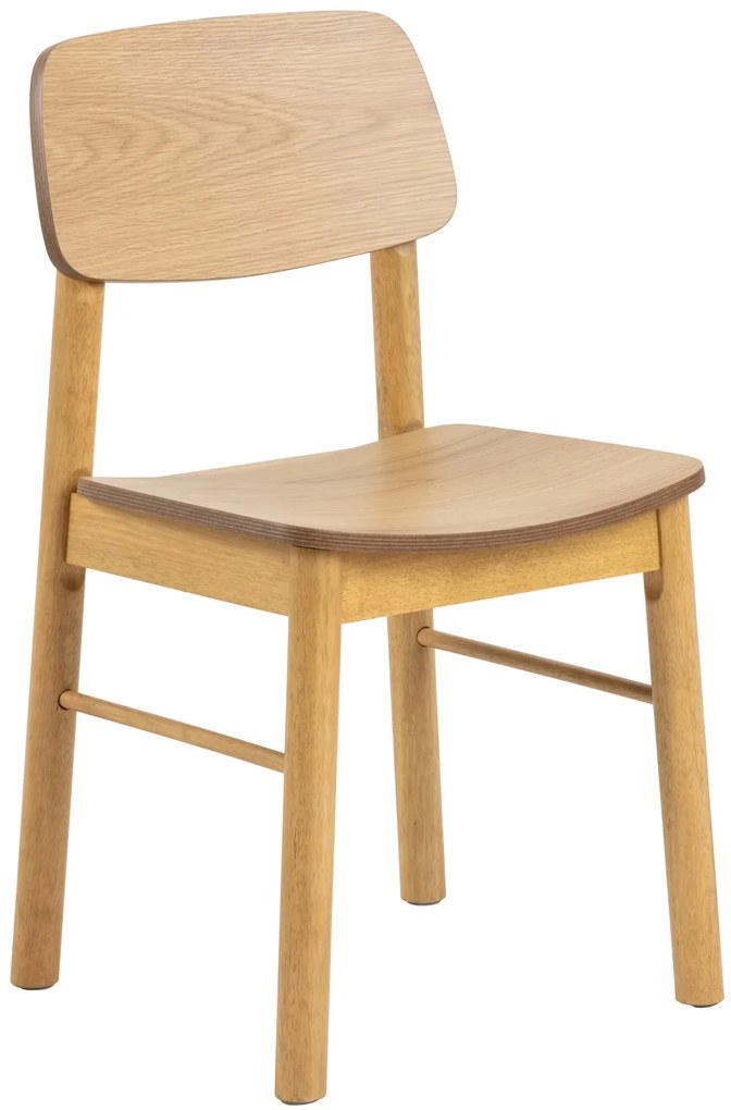 ZARION Natuurlijk Eiken - HOUTEN STOEL VOOR KEUKEN, WOONKAMER, RESTAURANT
