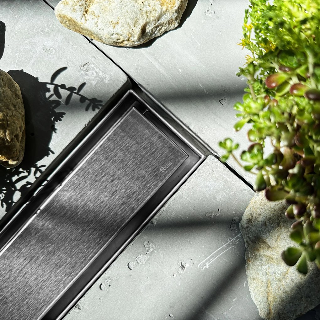 Lineaire afvoer REA NEOX PRO Nickiel Brush 50