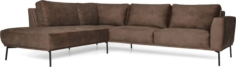Hoekbank - Tulp - links - leer Colorado bruin 04