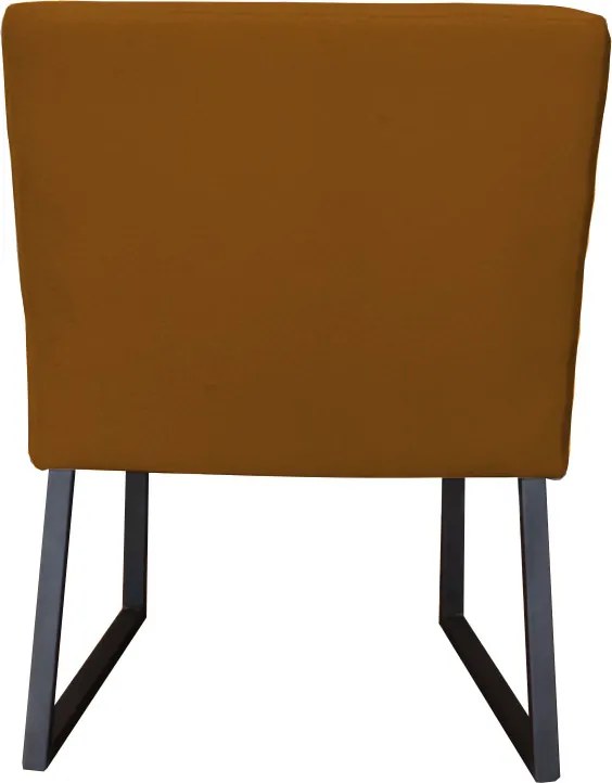 Eetkamerstoel - Amsterdam - geschikt voor ronde tafel - stof Element bruin 07