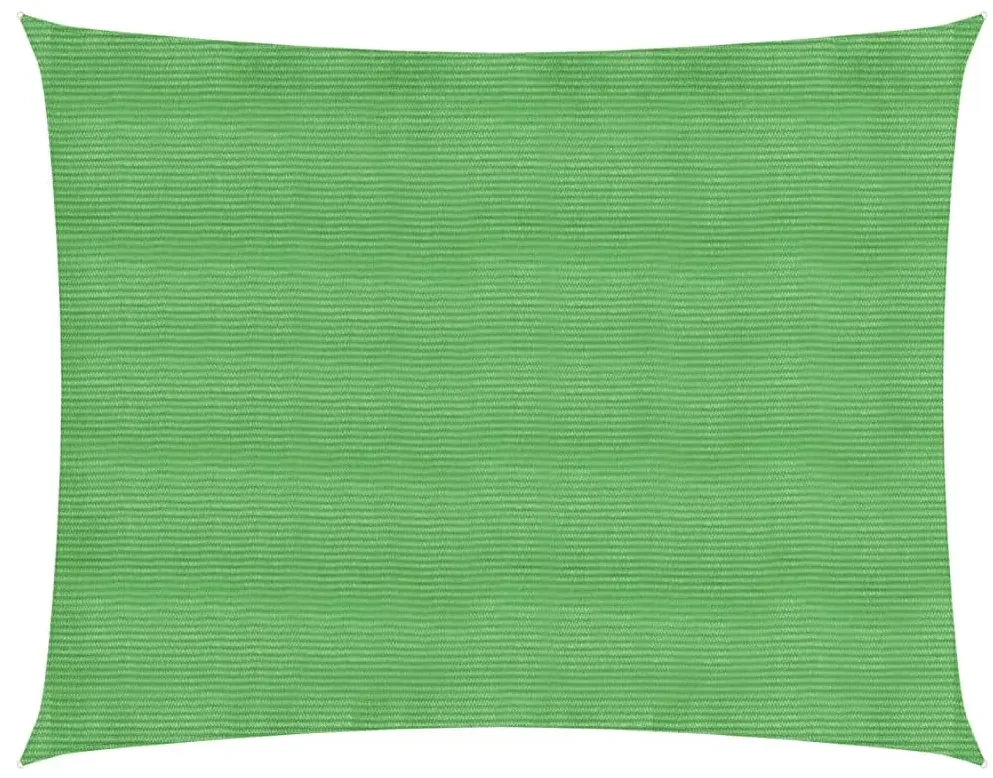 vidaXL Zonnezeil 160 g/m² 2,5x3,5 m HDPE lichtgroen