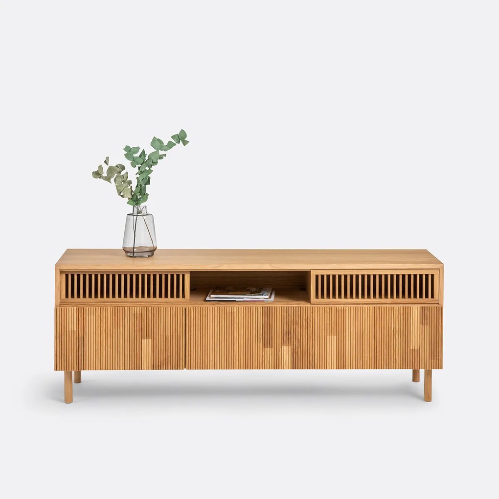 TV-meubel van eikenhout en fineer, Bilbao