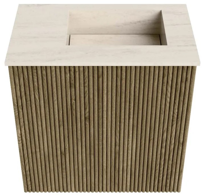 Mondiaz Joya DLux 40cm toiletmeubel dusk met wastafel faye rechts 1 kraangat meli
