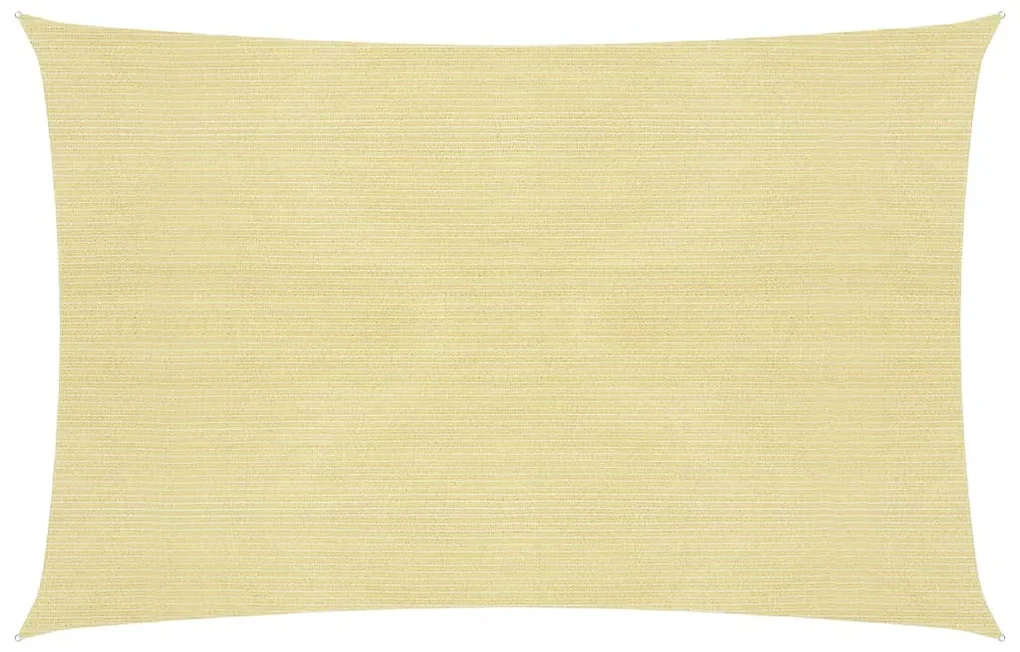 vidaXL Zonnezeil 160 g/m² 3x4 m HDPE beige