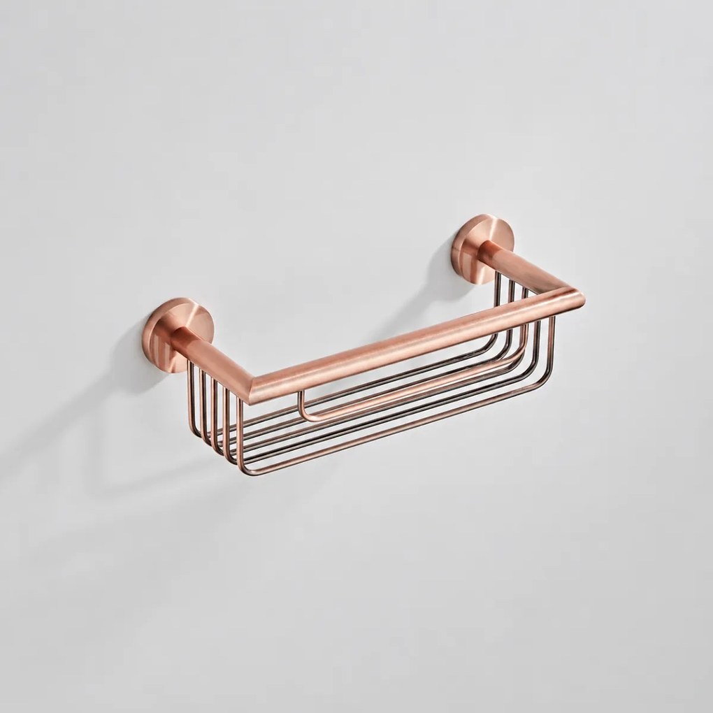 Saniclear Copper shampoohouder / doucherek 30cm geborsteld koper