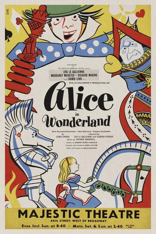 Ilustratie Alice in Wonderland, 1947