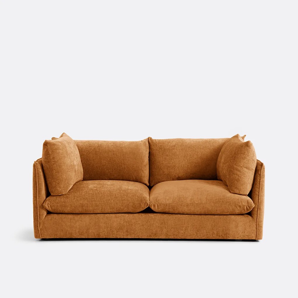 Bank 3-zit, getexureerd dik fluweel, Malo