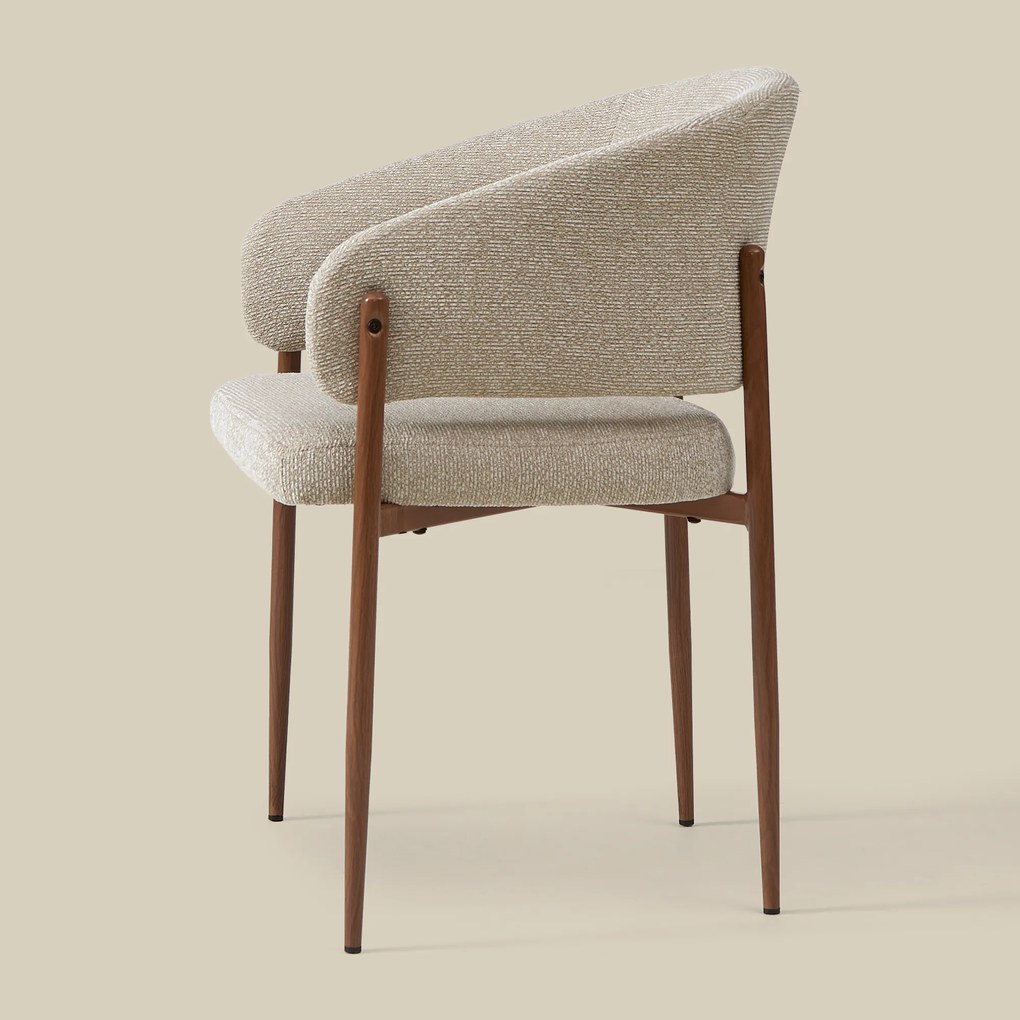 Walnoot Eetkamerstoel Met Armleuningen