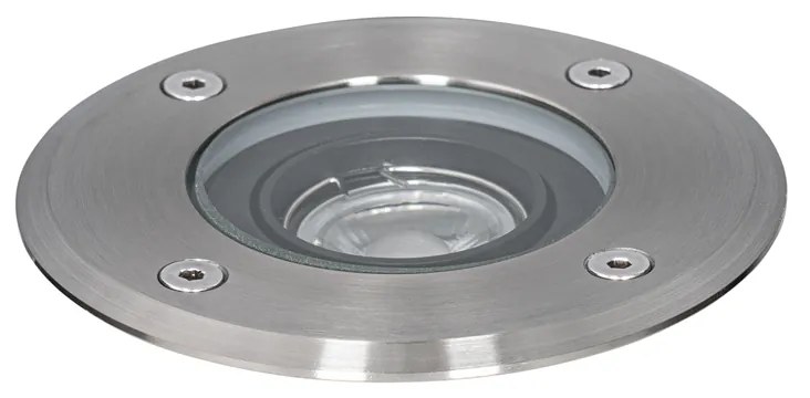 Moderne buiten grondspot staal 35 mm verstelbaar IP65 - Delux