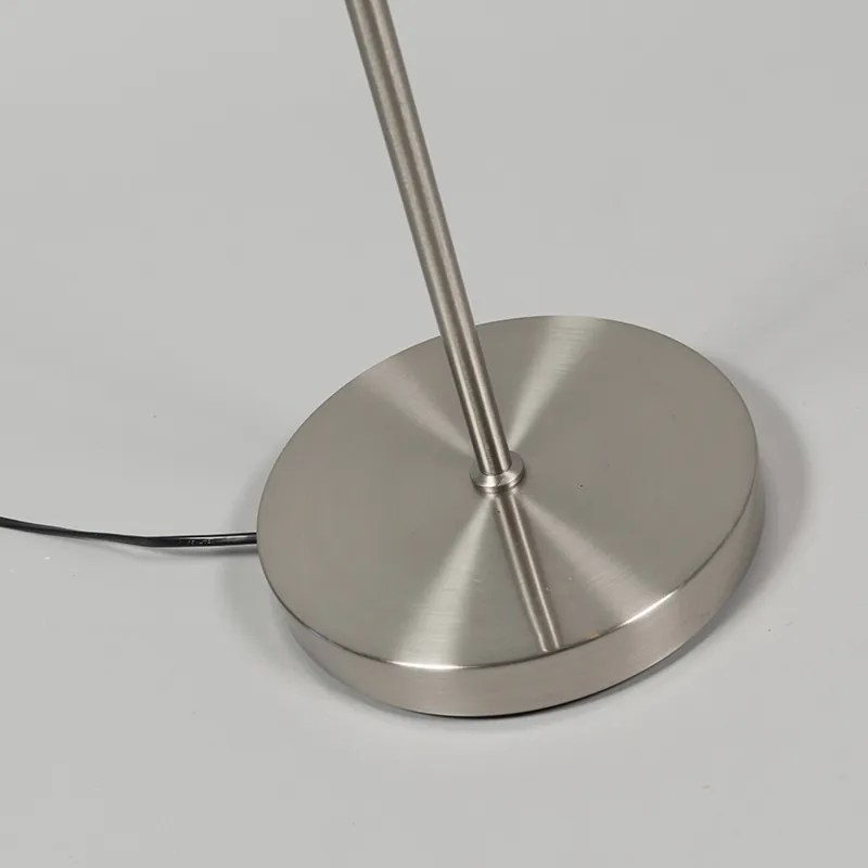 Moderne vloerlamp staal incl. LED - Eva