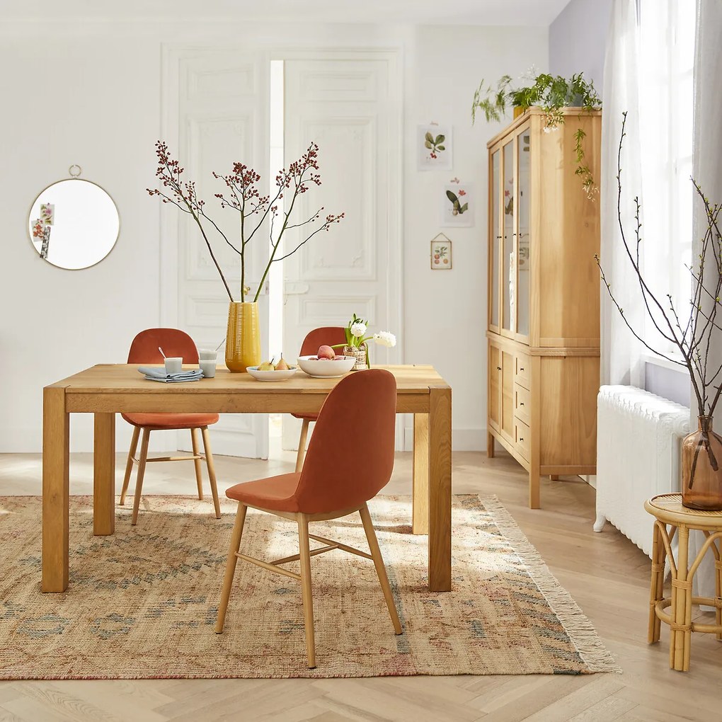 Tafel in eik, 2 verlengstukken, Adelita