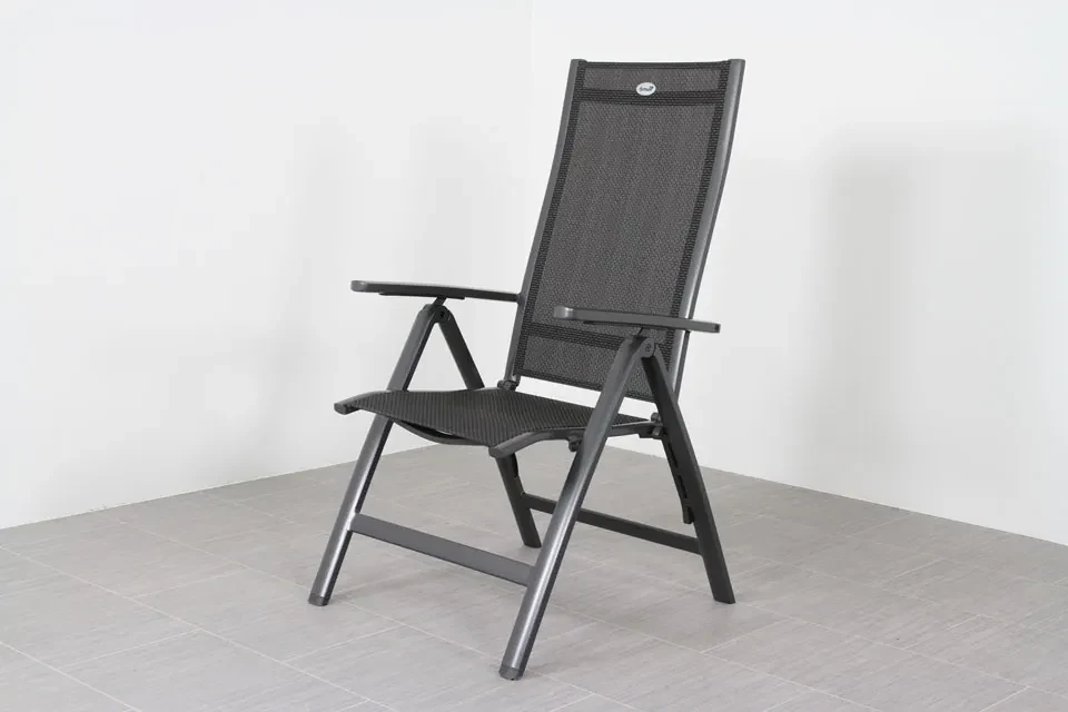 Hartman verstelbare tuinstoel Roma - Aluminium armleuning -