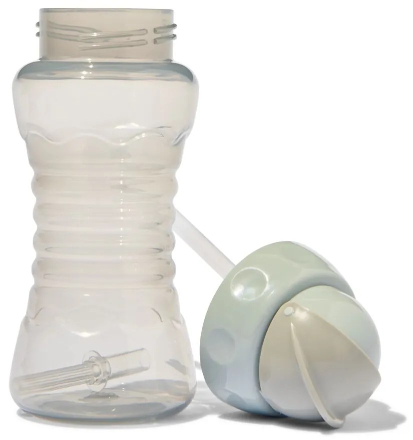 HEMA Drinkfles Met Rietje 300 Ml - Grijs (grijs)
