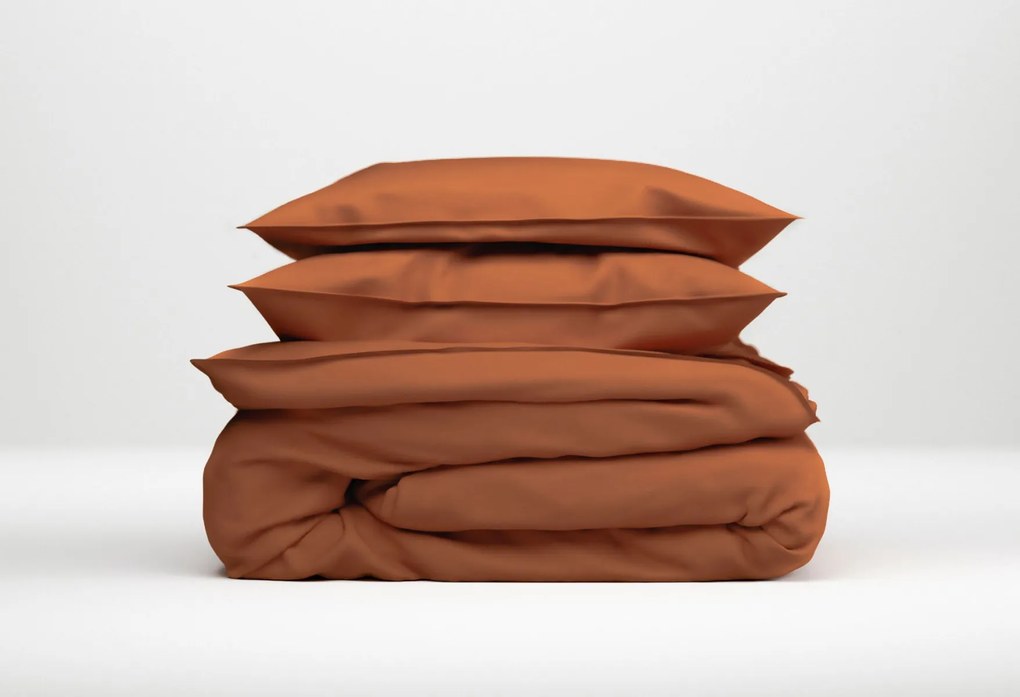 Zo!Home Satinado Dekbedovertrek Copper Orange – Bij Swiss Sense