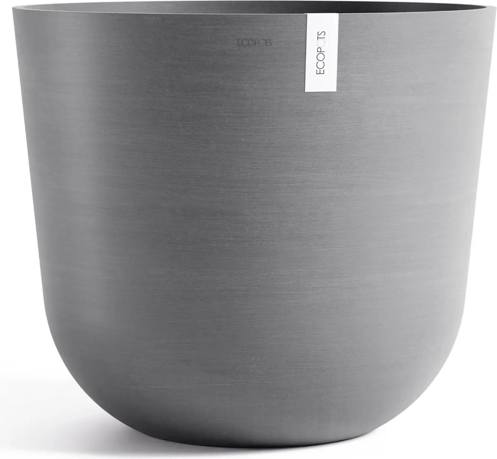 Ecopots bloempot Oslo 65 - Rond - Grey - Diameter 65 x H56,6 cm