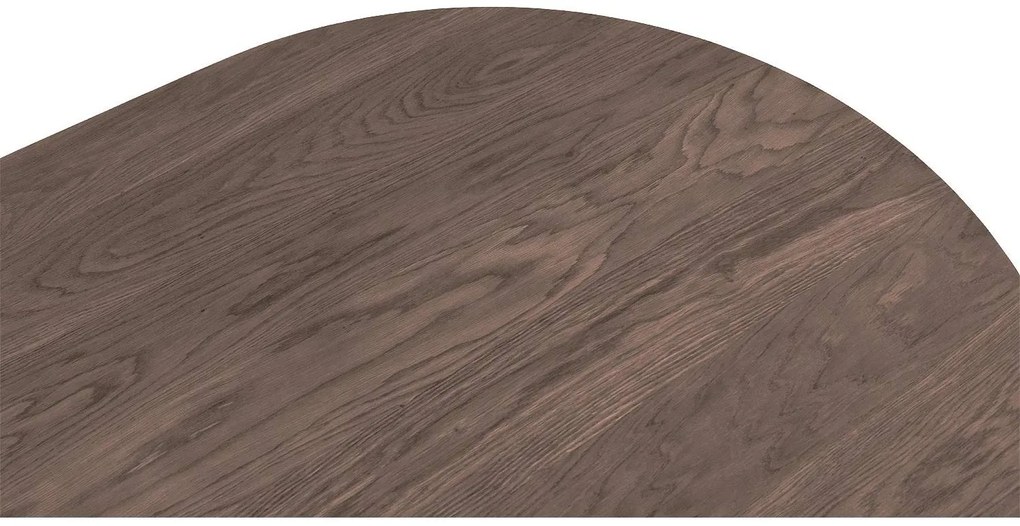 Goossens Excellent Eettafel Uniek, Semi rond 220 x 100 cm