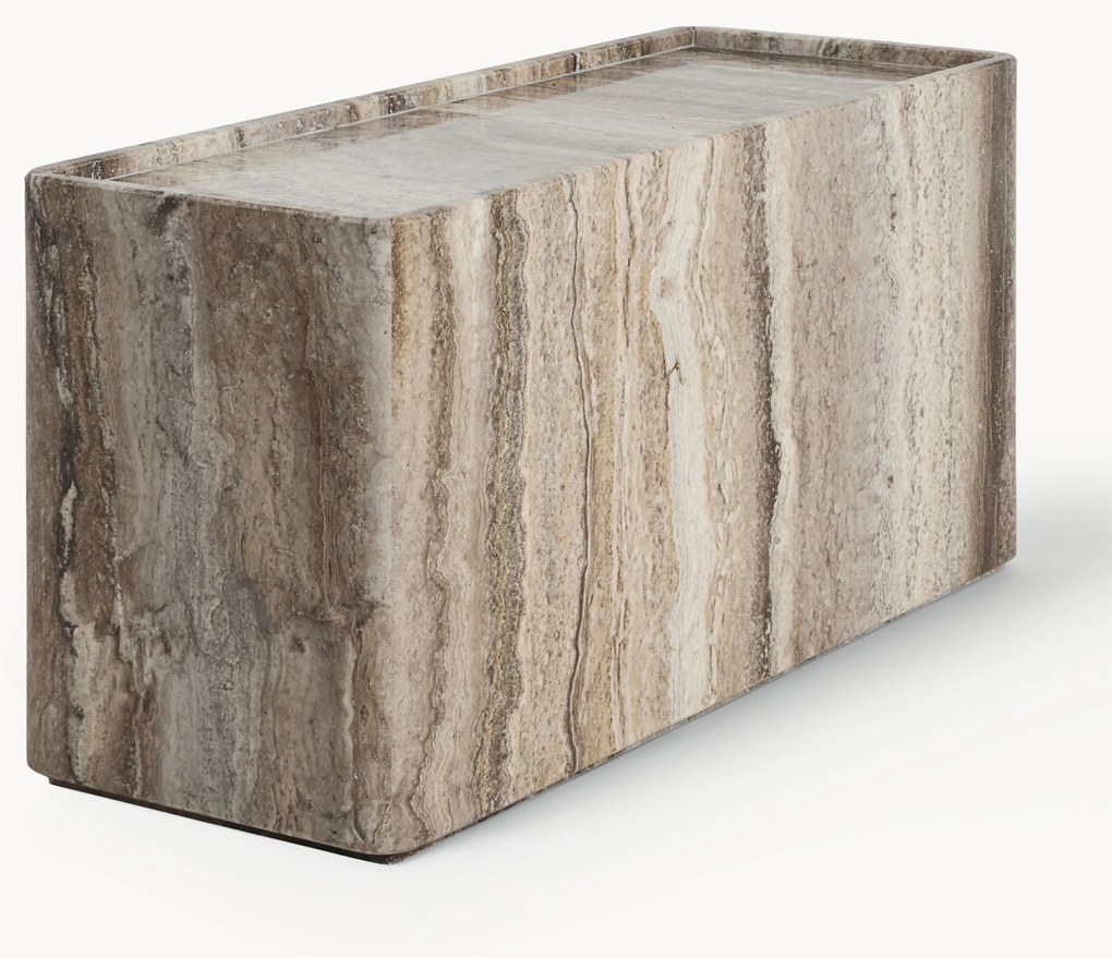 Travertijn bijzettafel Pietra