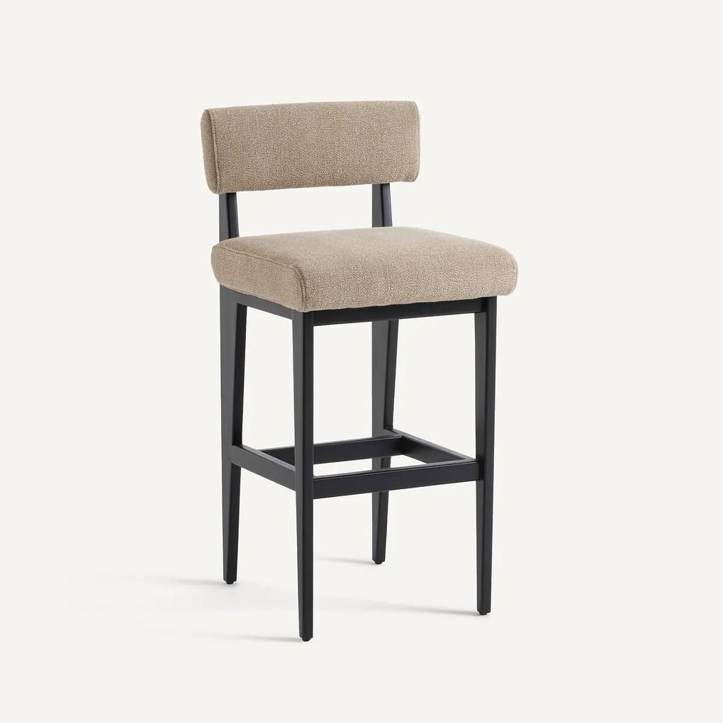 Barstoel in massief beuken en structuurstof, Izag