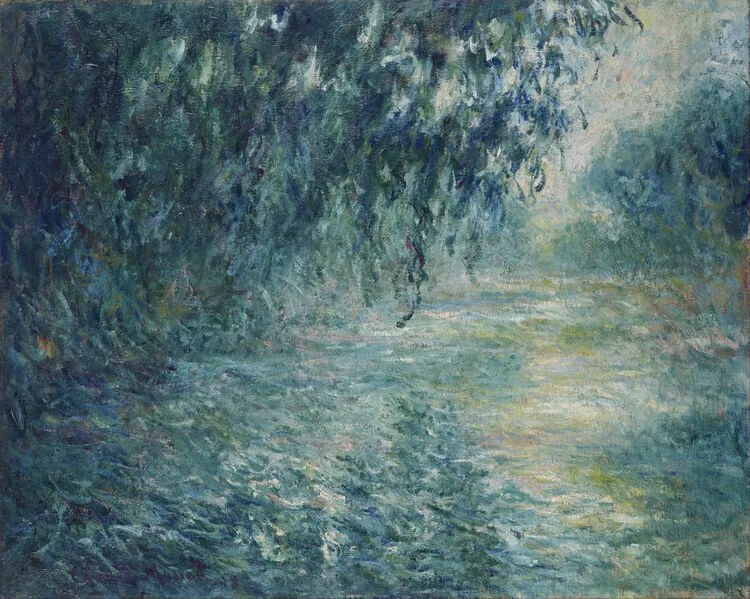 Kunstreproductie Morning on the Seine, Claude Monet