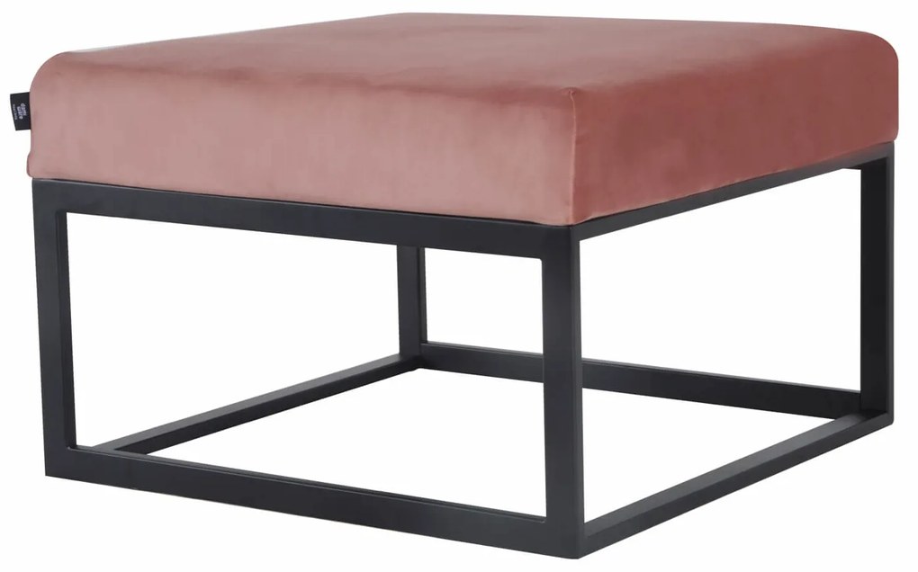 House of Rebels Poef - Hocker - Charl - Velvet - Roze - 60cm - House of Rebels