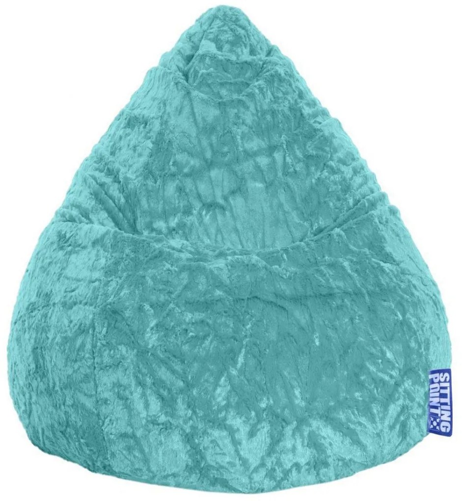 Kinder Zitzak BeanBag Fluffy L - Turquoise