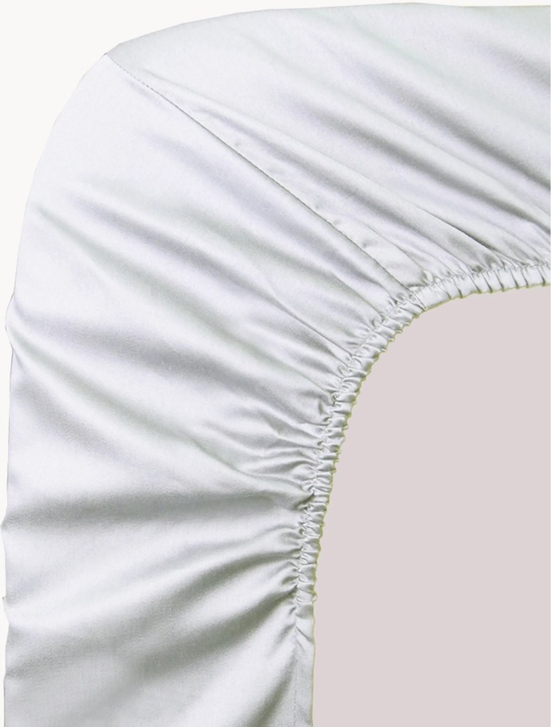 Boxspring hoeslaken Ava, katoensatijn, H 30 cm