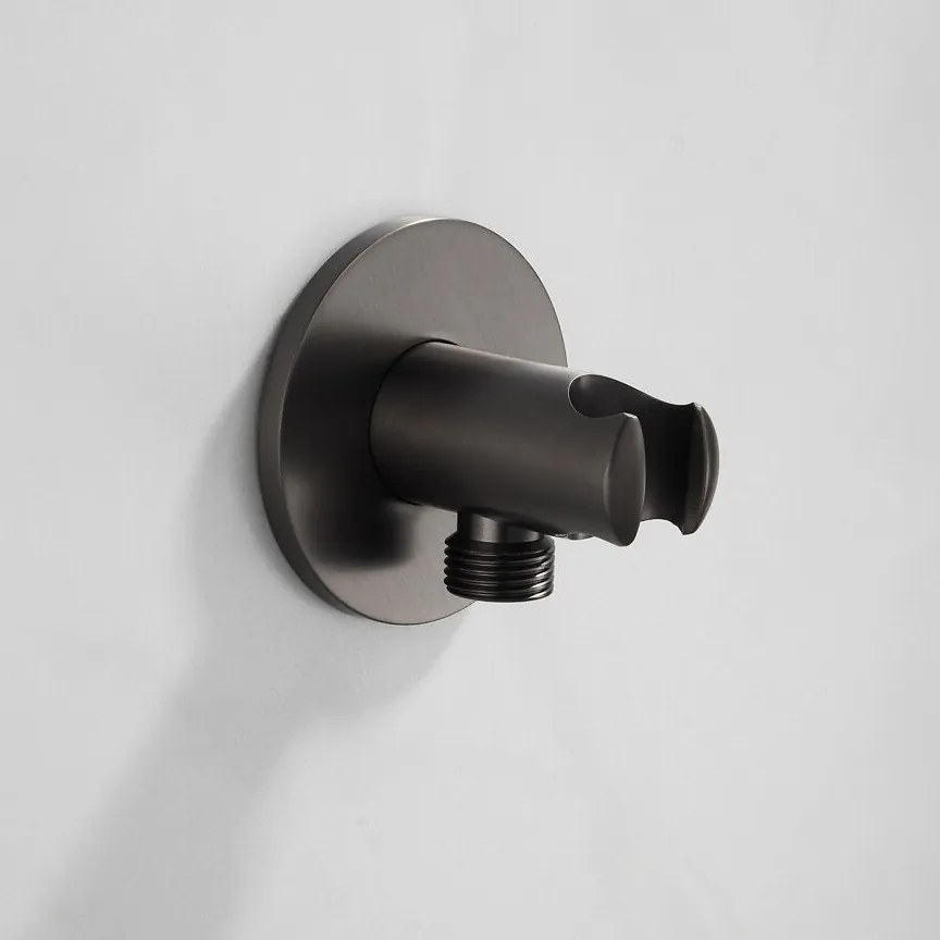 Saniclear Plus Stripes Pro inbouw badkraan met 20cm uitloop verouderd ijzer - gunmetal