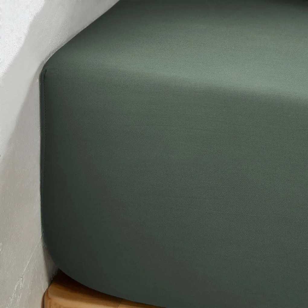 Hoeslaken van 118-draden gewassen katoensatijn, Victor uni