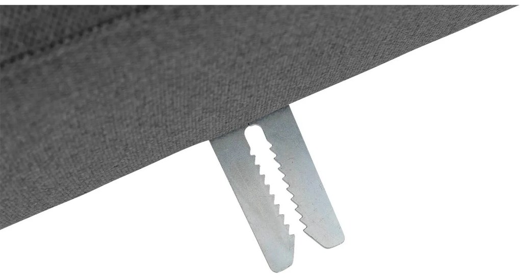 Goossens  Key West grijs, stof, 2,5-zits, modern design met ligelement rechts