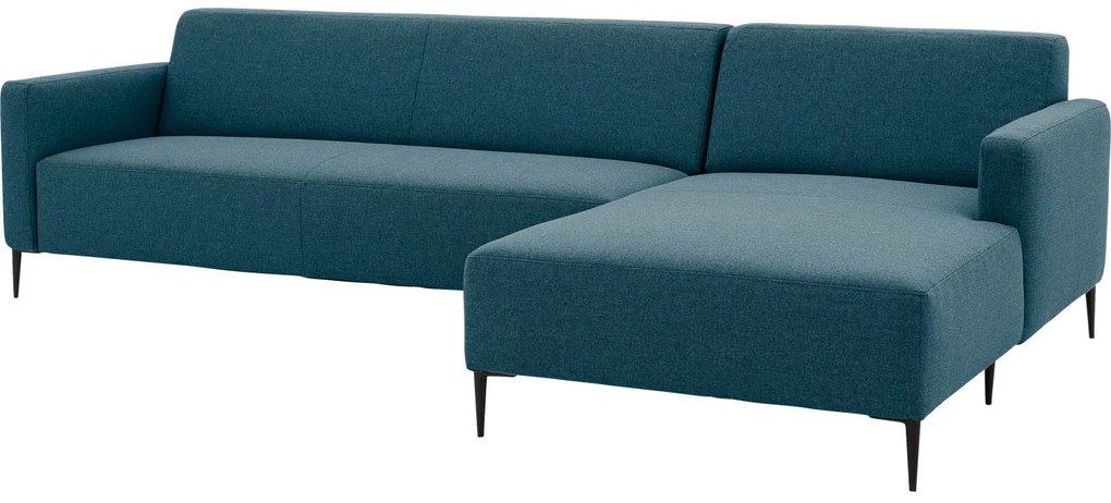 Goossens  Key West blauw, stof, 3-zits, modern design