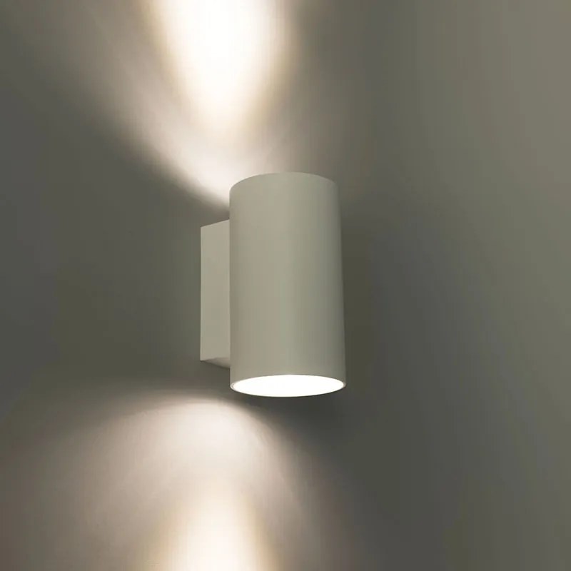 Smart wandlamp rond wit incl. 2 wifi GU10 - Sandy