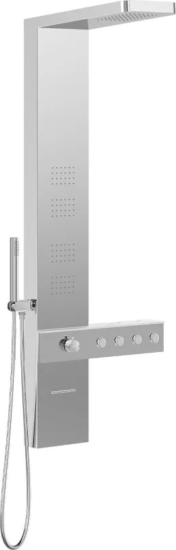 Mexen Natan douchepaneel met uitloop, chroom - 7626-04-00