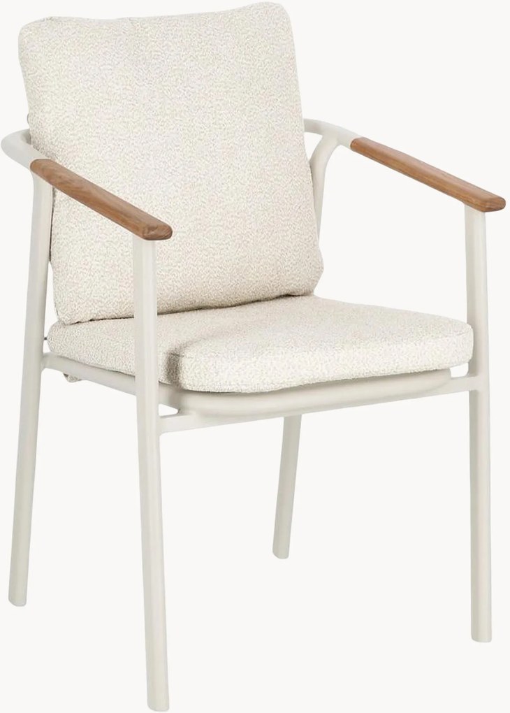 Tuin eetstoelen Leonida met armleuning, 4-delig