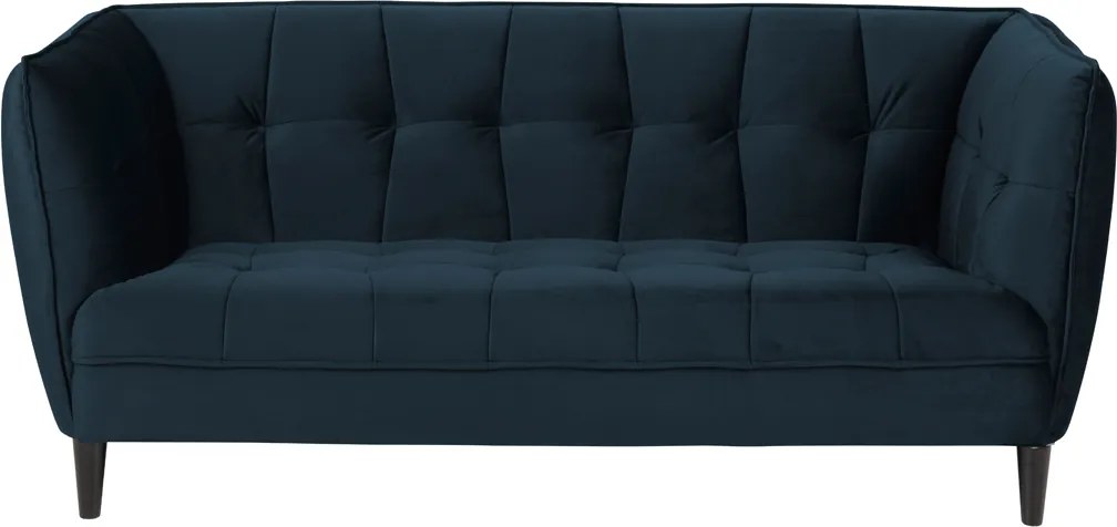 Gecapitonneerde Sofa Fluweel Blauw